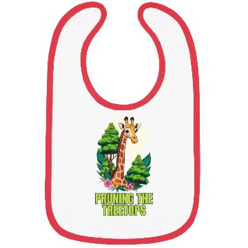 Discover Gardener Giraffe - Pruning the treetops Bibs