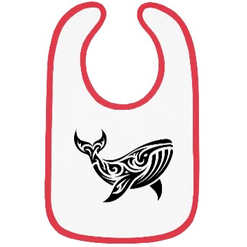 Discover Elegant Giant Whale T Tattoo Style Bibs