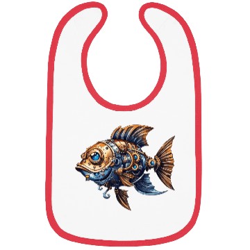 Discover Steampunk Fish Unique Fantasy Ocean Bibs