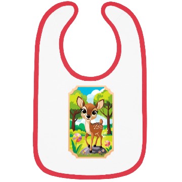 Discover Kids deer in the forest 1 Bibs