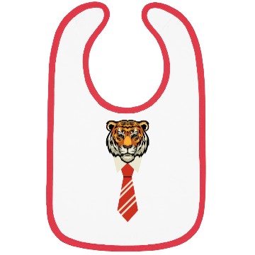 Discover Tiger Boss Stylish Tie Graphic – Power & Elegance Bibs
