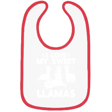 Discover Alpaca Lover Llama Lover - I love my sweet Llamas Bibs