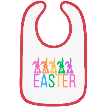 Discover Colorful Easter Bunny Greeting Bibs