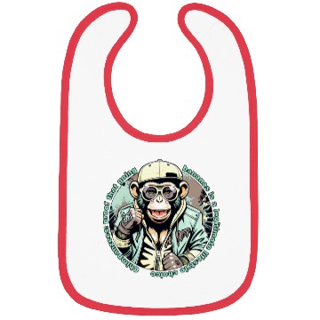 Discover Streetwear Monkey Illustration Bibs
