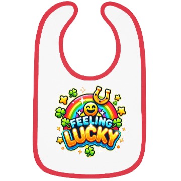Discover Feeling Lucky - Vibrant Celebration Design Bibs