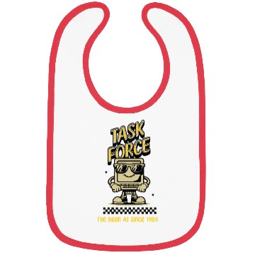 Discover Old computer Task Force 1984 Bibs