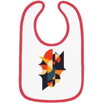 Discover Retro Abstract Geometric Art Bibs