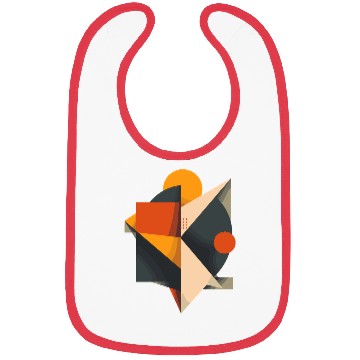 Discover Modern Retro Geometric Composition Bibs