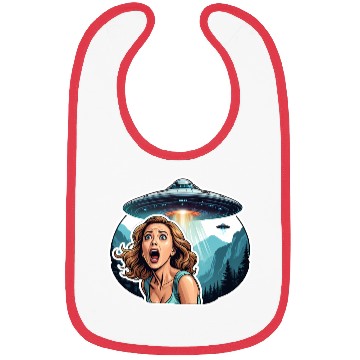 Discover UFO Invasion Alien Abduction Horror Bibs