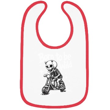 Discover Born to Be Wild - Skull Devil on Scooter Bibs