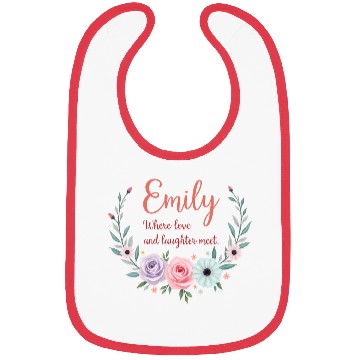 Discover Emily, where love and laughter meet Bibs