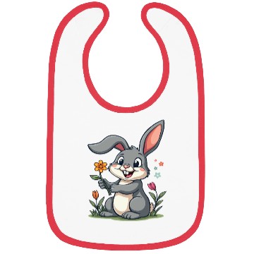 Discover Funny Easter Bunny Cute Bunny Easter Bibs