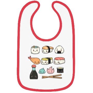Discover Kawaii Sushi Bibs