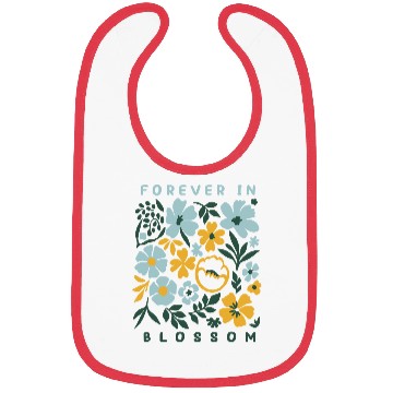 Discover Forever in Blossom Flowers Bibs