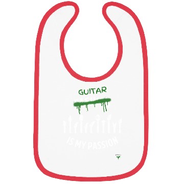 Discover Guitar Is My Passion White Bibs