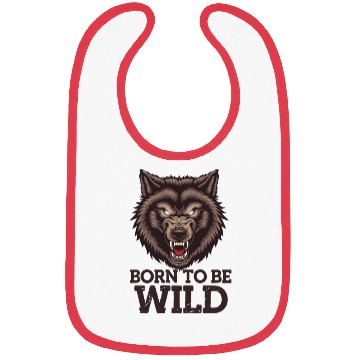Discover Born to Be Wild Wolf: Untamed Alpha Spirit Bibs