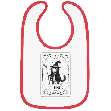 Discover The Wizard Cat Tarot Card Bibs