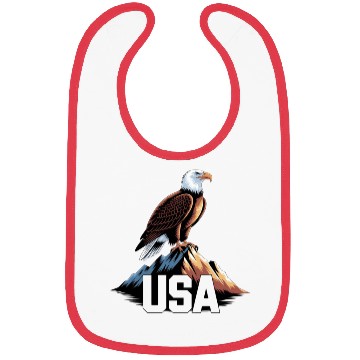 Discover Patriotic Eagle Bibs