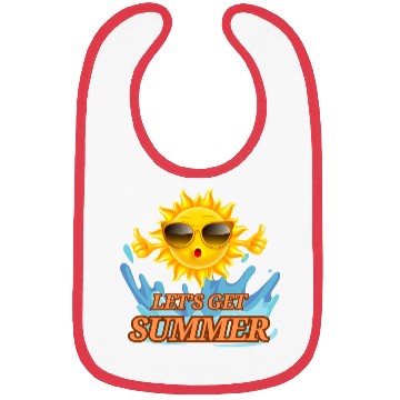 Discover Let’s Get Summer - Fun Sun & Waves Design Bibs