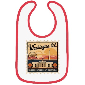 Discover Washington DC Souvenir and Political Gift Idea Bibs