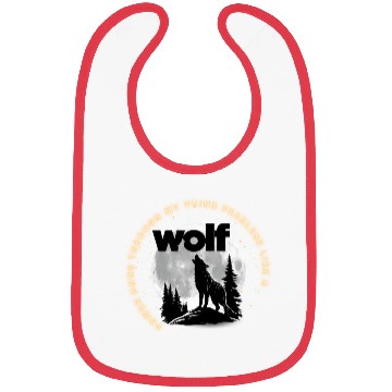 Discover Fearless Wolf Full Moon Bibs