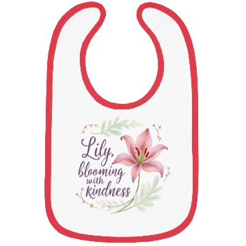 Discover Lily, blooming with kindness Bibs