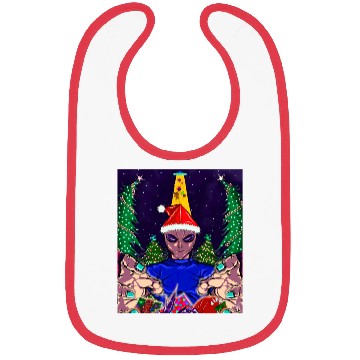 Discover Alien Christmas Gifts Collection Time! Bibs