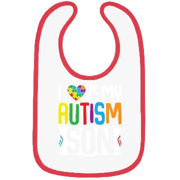 Discover Autism Awareness Gift Parents Son Bibs