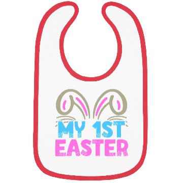 Discover My First Easter Cute Bunny Ears Design Bibs