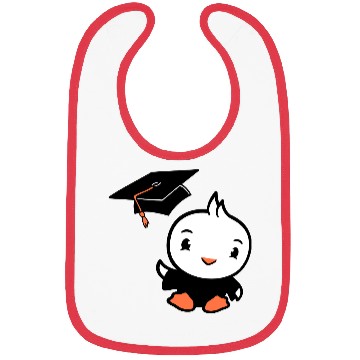 Discover Bird School College Graduation Hat Education Cute Bibs