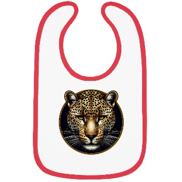 Discover the face of a jaguar Bibs