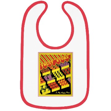 Discover Fruit Store Happy Place Bibs