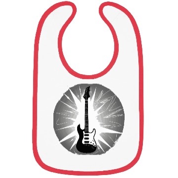 Discover Black & White Electric Guitar Explosion – Rock Bibs