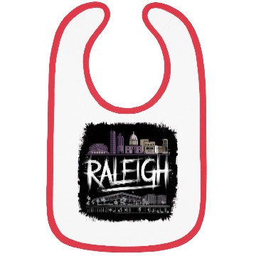 Discover Raleigh Gift for North Carolina and Research Lover Bibs