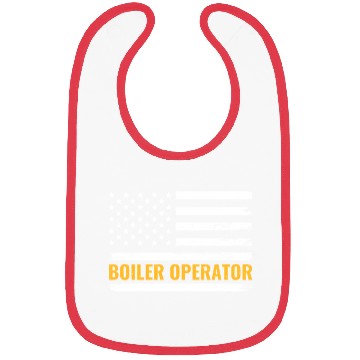 Discover Boiler Operator American Flag Work Pride Bibs