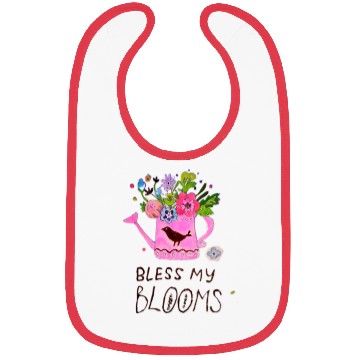 Discover Spring flowers illustration Bibs