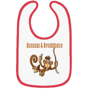 Discover Dancing Monkey | Bananas & Breakdance | Unisex | Bibs