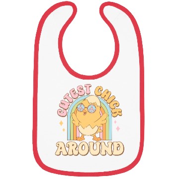 Discover Cute Easter Chick Around! Bibs