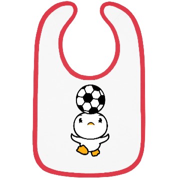 Discover Duck Plays Soccer Header Ball Balancing Head Fun Bibs