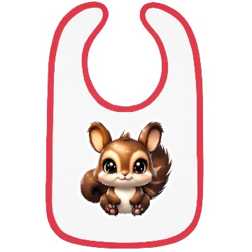 Discover Kawaii Squirrel Bibs