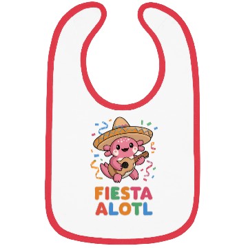 Discover Axolotl With Sombrero And Guitar Bibs