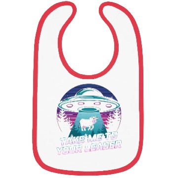 Discover Take Me to Your Leader – Alien Cow Abduction Bibs
