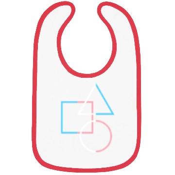Discover Trans Pride Shapes Circle Square Minimal Art Bibs