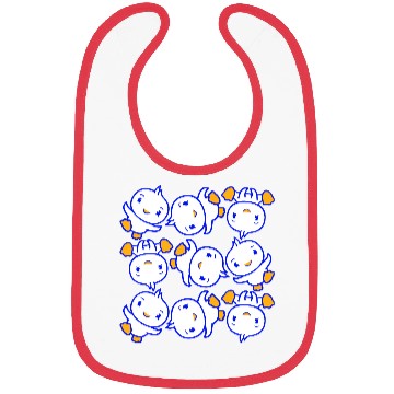 Discover 9 Ducks Many Friends Pattern Party Birds Dance Fun Bibs