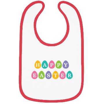 Discover Pastel Happy Easter Eggs Bibs