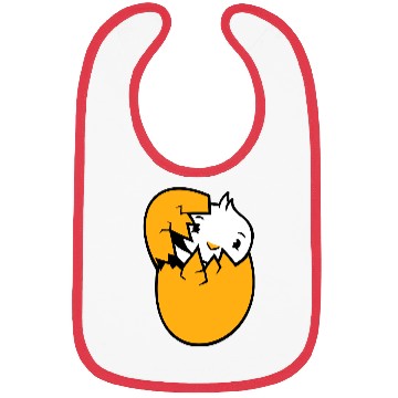 Discover Bird Duck Hatches Egg Easter Easter Egg Baby Child Bibs