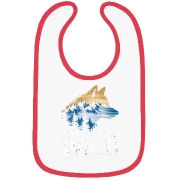 Discover Follow Your Wild Adventure Mountain Wolf Bibs
