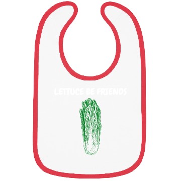 Discover "Lettuce Be Friends" Funny Quote | Gardening Gift Bibs