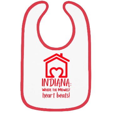 Discover Indiana Where The Midwest Heart Beats! Bibs