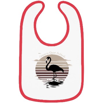 Discover Serene Flamingo Sunset Silhouette Bibs